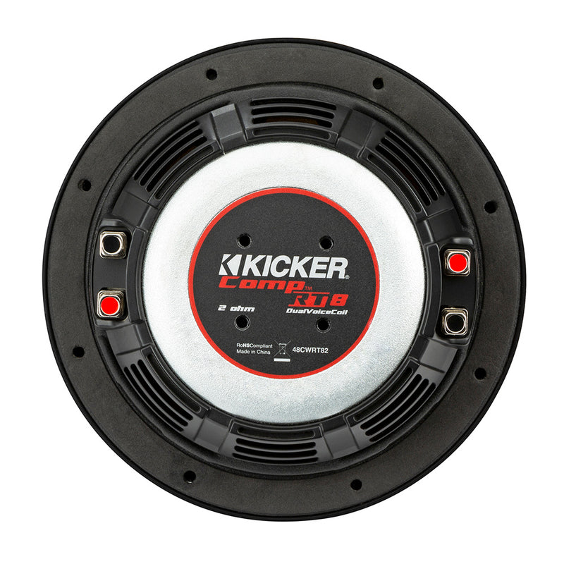 KICKER CompRT 8" Ultra Thin Subwoofer - 2-Ohm [48CWRT82]